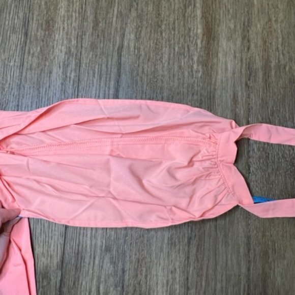 🛍️2 for $25 Sale🛍️ Off Shoulder Blouse Tie Sleeve Casual Dressy Small‎ Coral - Picture 7 of 12